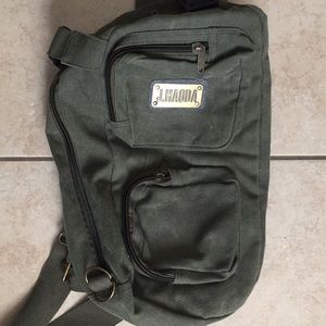 Canvas crossbody backpack